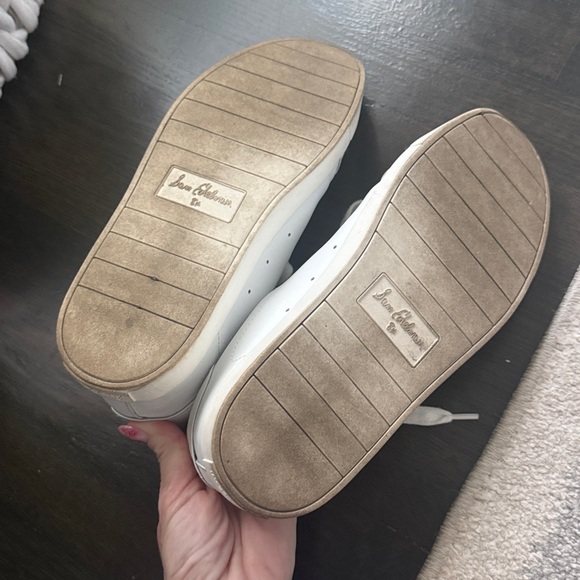 Sam Edelman, white leather sneakers - Picture 9 of 10